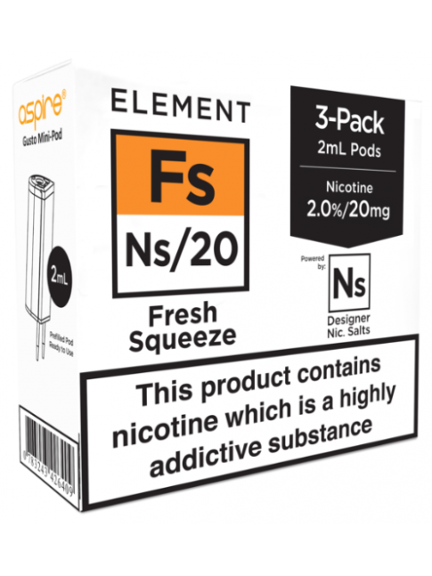 Buy Fresh Squeeze - Aspire Gusto Mini NS20 Pod at Vape Shop –