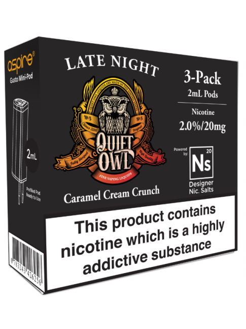 Buy Quiet Owl Late Night - Aspire Gusto Mini NS20 Pod at Vape