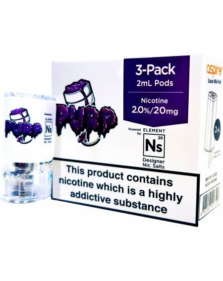 Purp Grape Aspire Gusto Mini NS20 Pod l 7Vapes E liquids